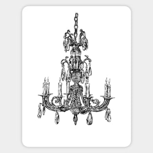 Chandelier print Sticker